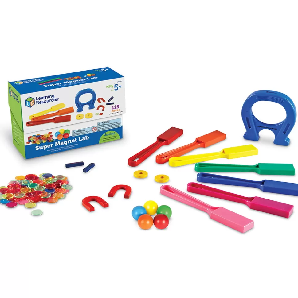 Learning Resources Magnetisch Speelgoed^Activiteitenset - Magnetenlaboratorium, 119-Delig