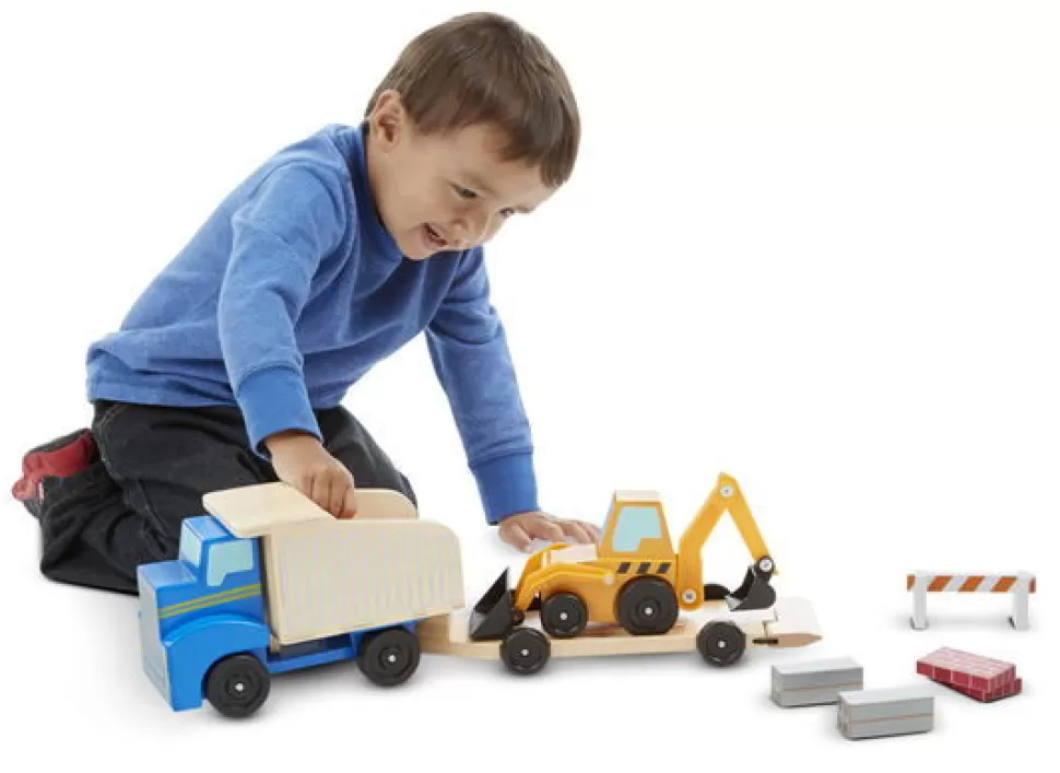 Melissa and Doug Auto's Van Hout - Bouwvoertuigen