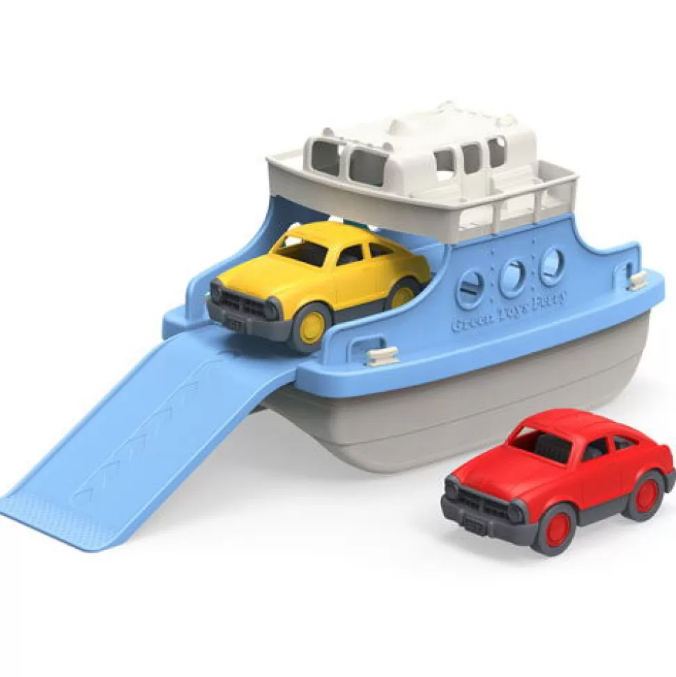 Green Toys Badspeelgoed - Veerboot Met 2 Auto's, Groot