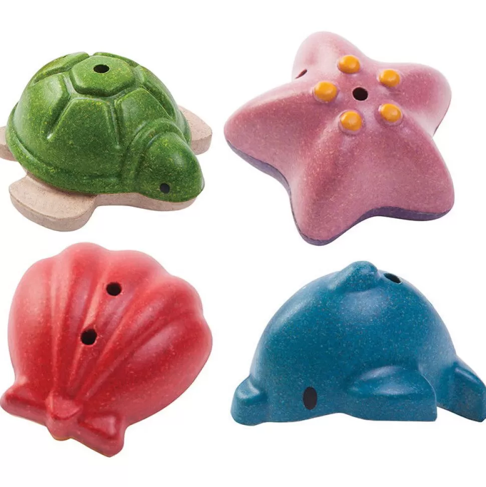 PlanToys Badspeelgoed^Badspel - Set Met Zeedieren