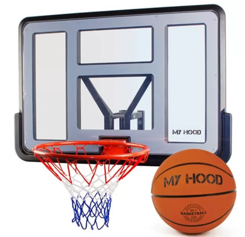 My Hood Basketbalring Pro Op Bord Inc. Bal -