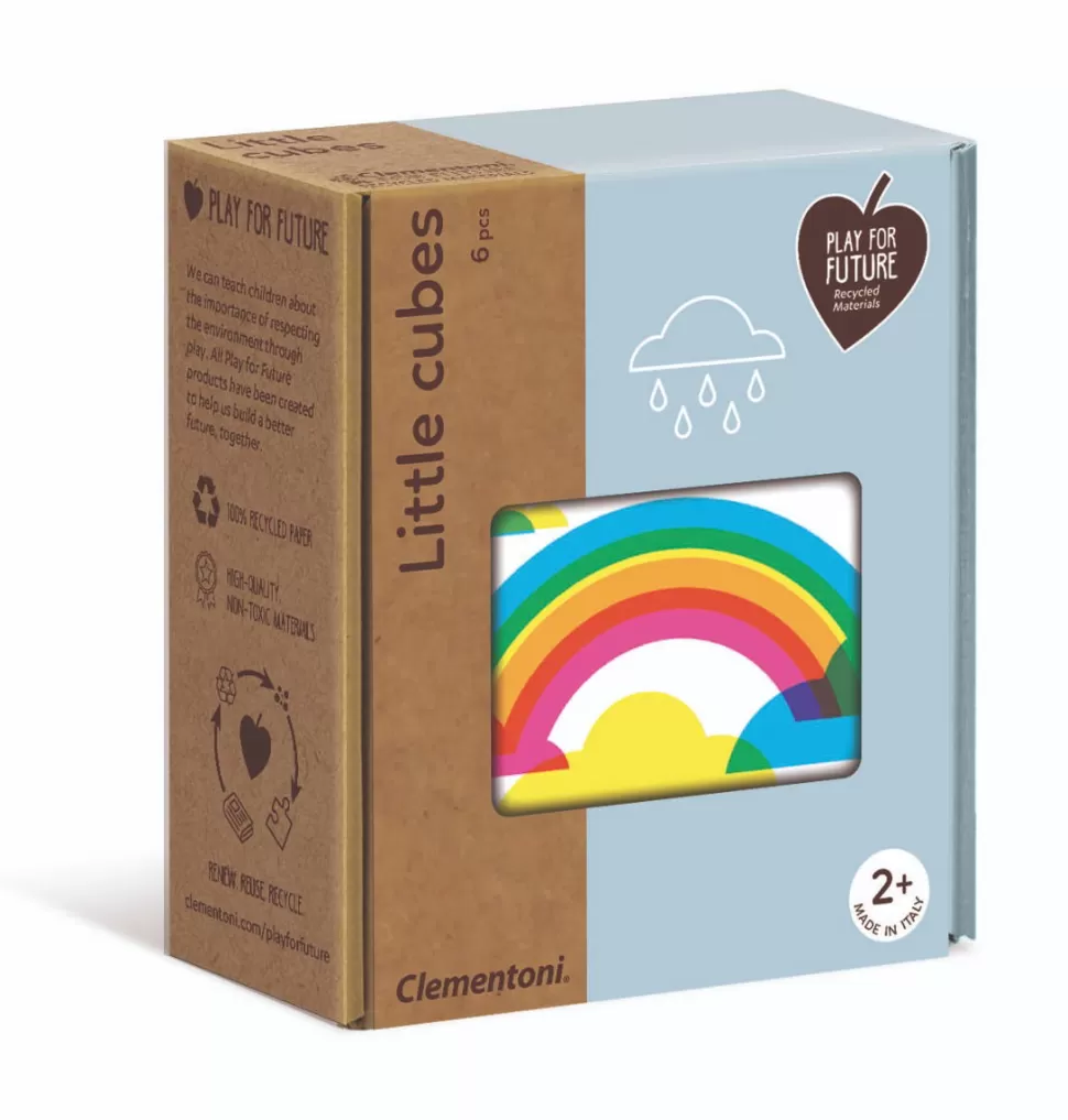 Clementoni Puzzel^Blokkenpuzzel - 6 Blokken - Weer & Wind