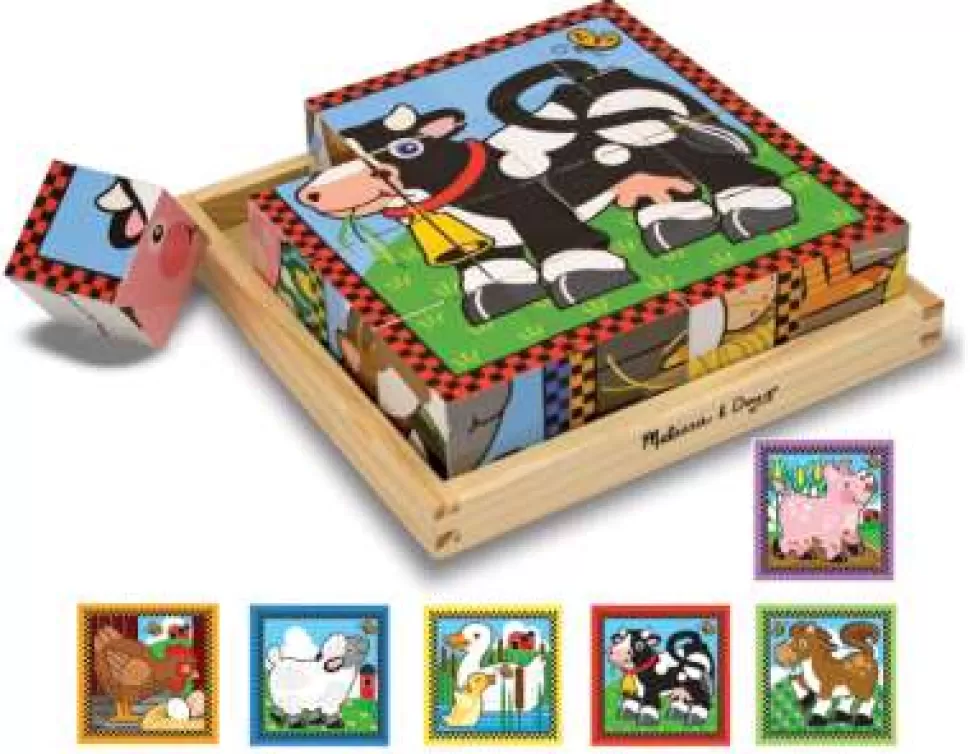 Melissa and Doug Blokkenpuzzel - Boerderijdieren