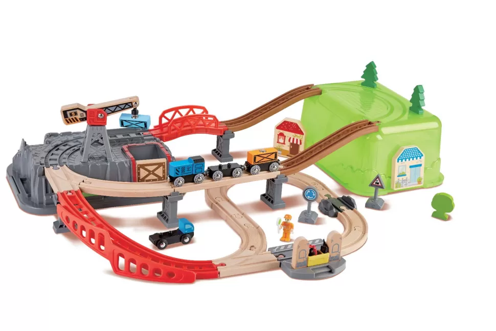 Hape Poppenhuis & Speelsets^Bouw Je Eigen Treinbaan, 50 Delig