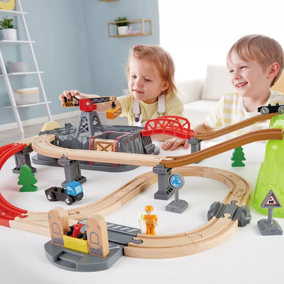 Hape Poppenhuis & Speelsets^Bouw Je Eigen Treinbaan, 50 Delig