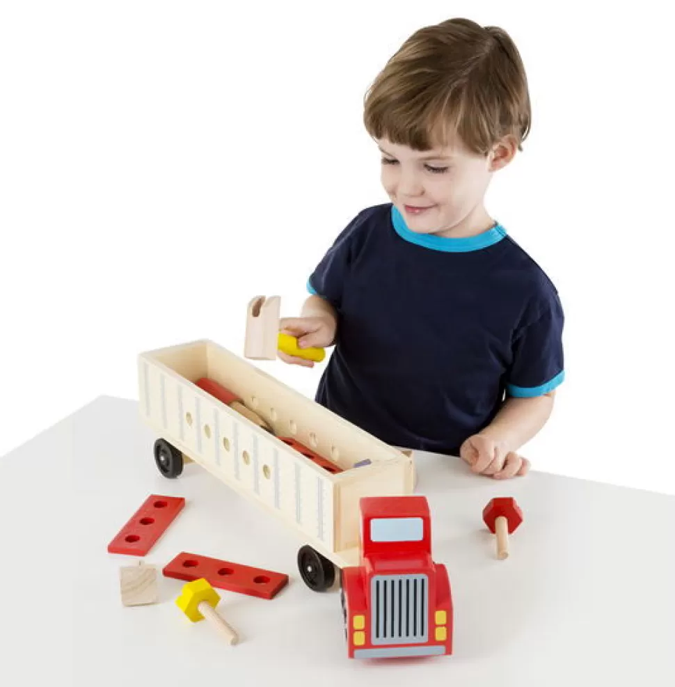 Melissa and Doug Speelgoed Gereedschap^Bouwset Gigant - Truck Van Hout