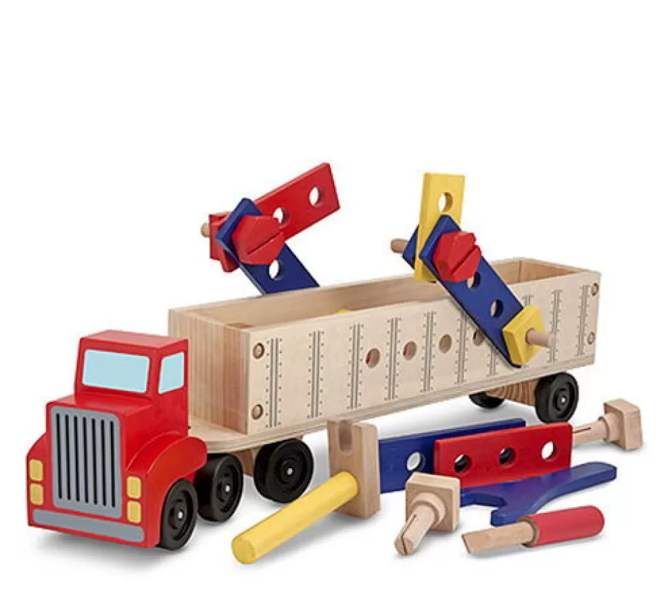 Melissa and Doug Speelgoed Gereedschap^Bouwset Gigant - Truck Van Hout