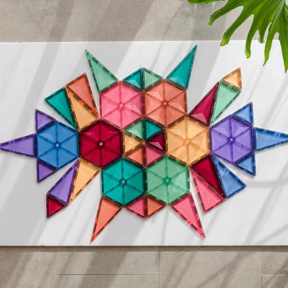 Connetix Magnetisch Speelgoed^ | Geometrische Vormen - Pastel, 40 Stk