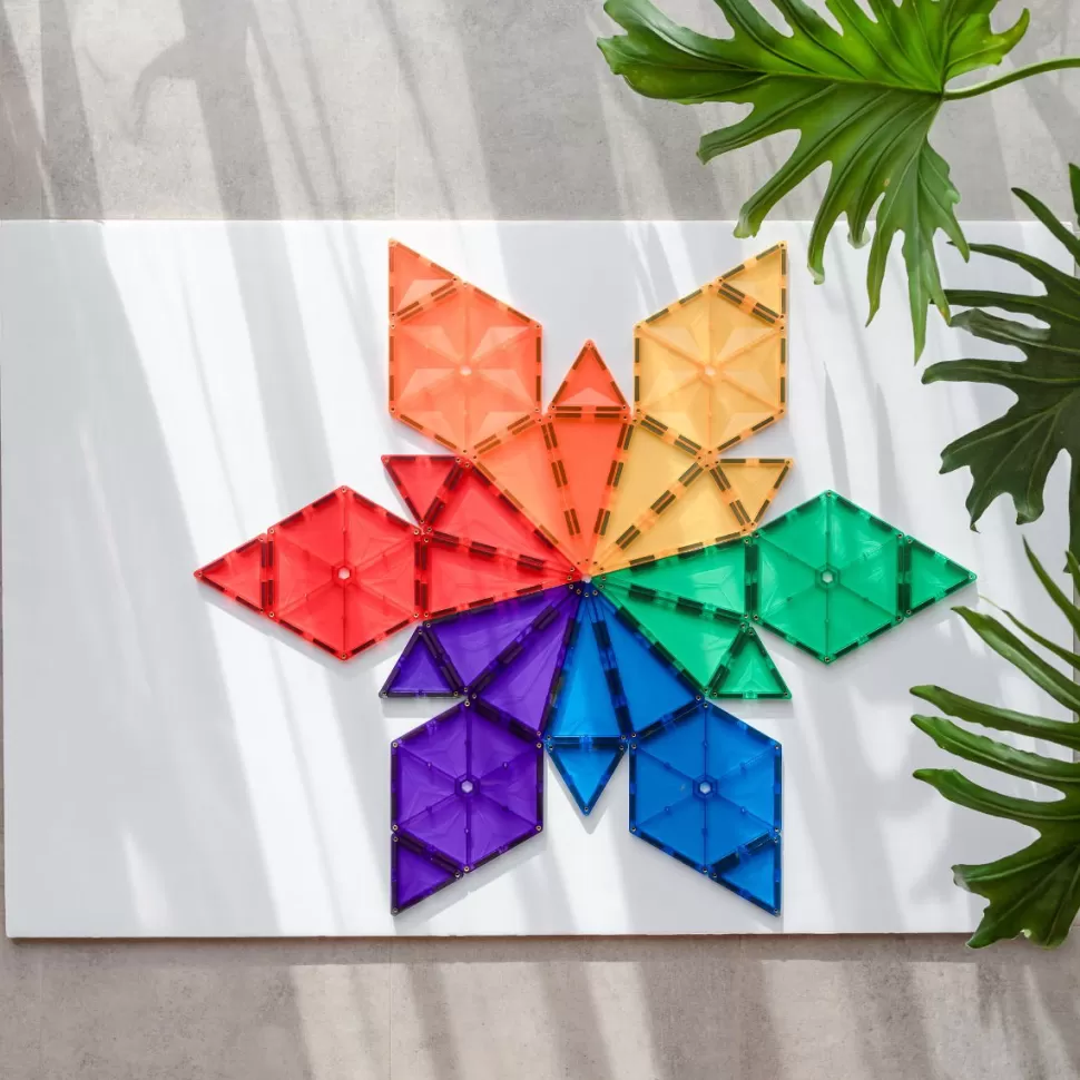 Connetix Magnetisch Speelgoed^ | Rainbow - Geometry Pack, 40 Stk