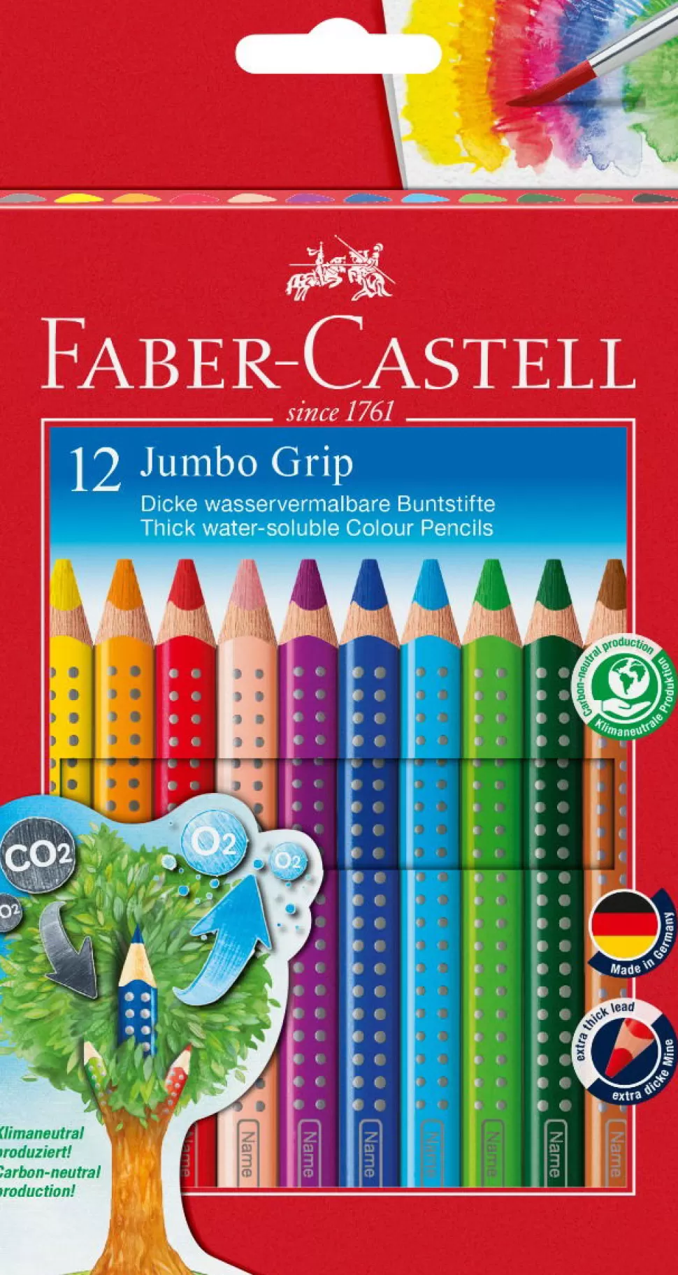 Faber-Castell Tekenen & Verven^Faber Castell Kleurpotlodenjumbo Grip - 12 Stk