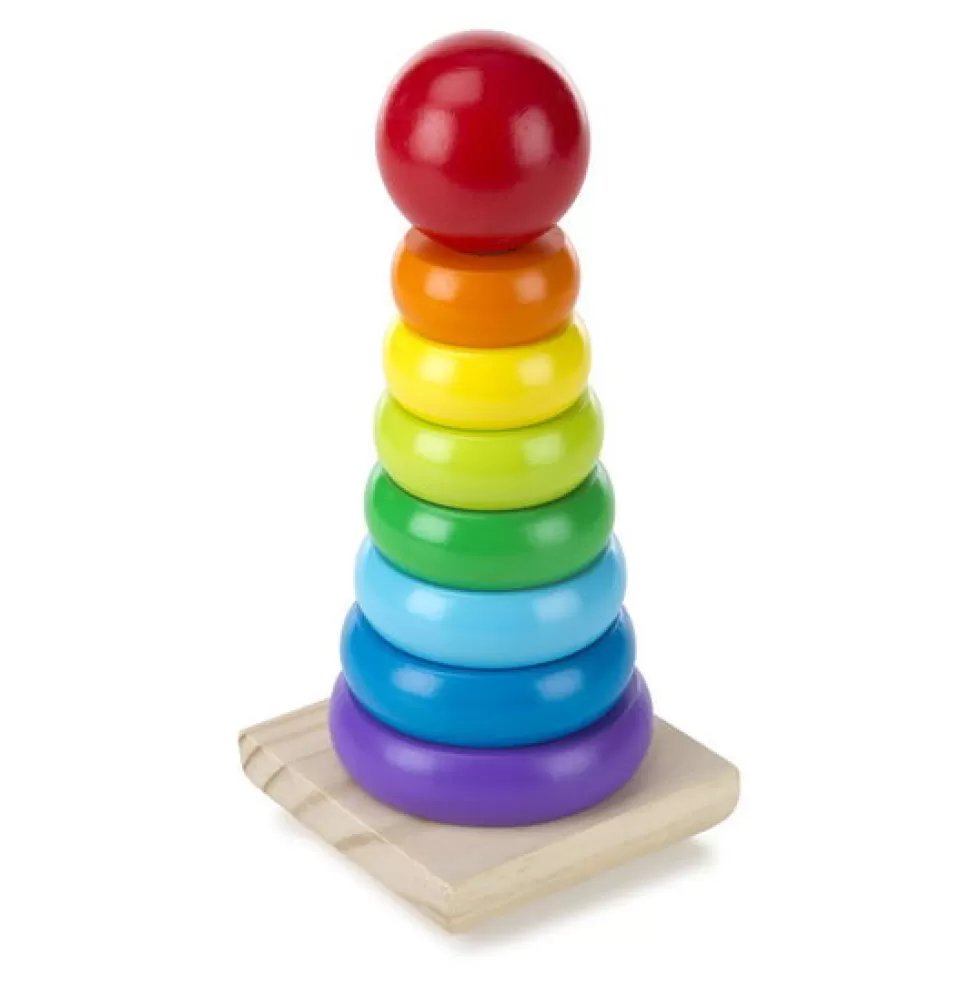 Melissa and Doug Sorteren & Stapelen^Geometrische Toren - Regenboog