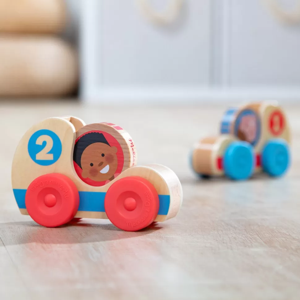 Melissa and Doug Speelauto's^Go Tots - Houten Racewagentjes, 2 Stk