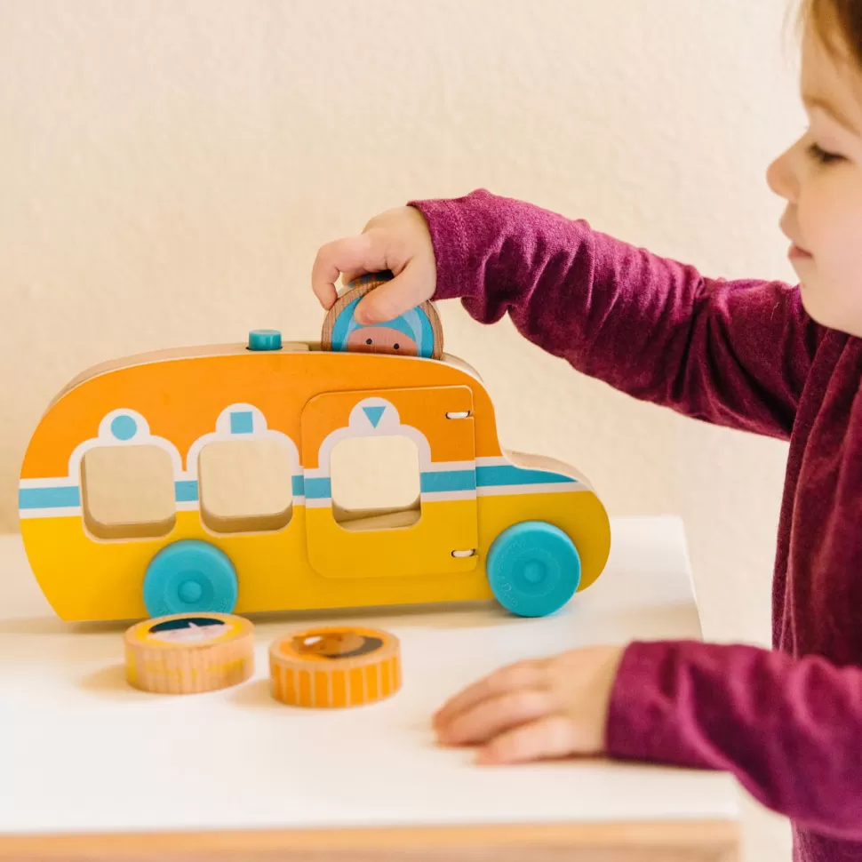 Melissa and Doug Speelauto's^Go Tots - Roll & Ride Bus