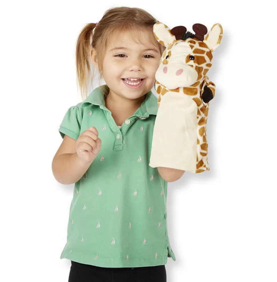 Melissa and Doug Handpoppen - Safari Dieren - 4 Stk