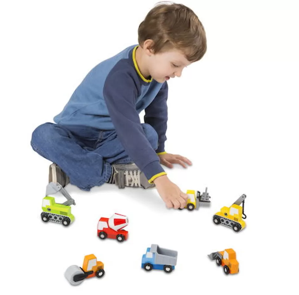 Melissa and Doug Houten Auto's - Op De Bouwplaats