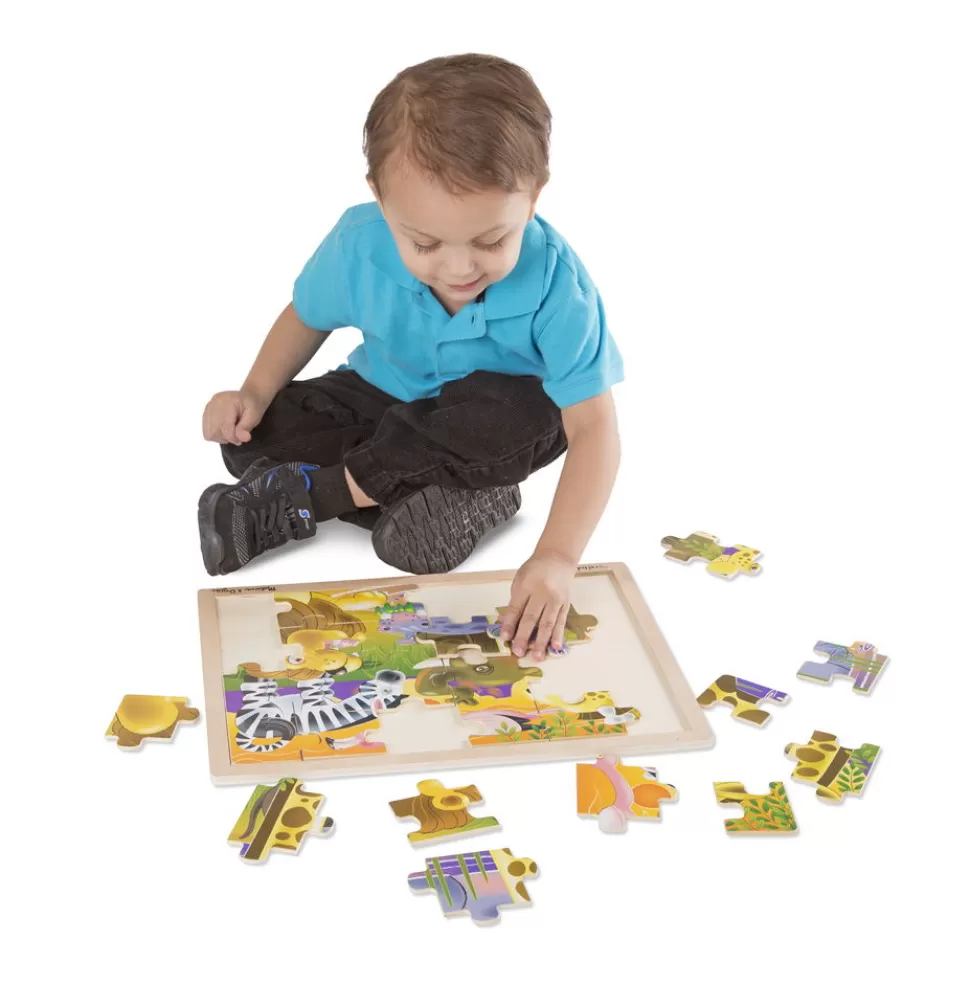 Melissa and Doug Houten Puzzel M 24 Stk. - Dieren Van Afrika