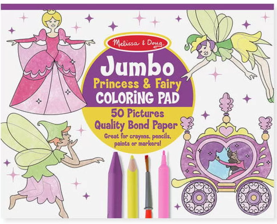 Melissa and Doug Tekenen & Verven^Kleurboek - Jumbo Met Prinsessen En Feeen