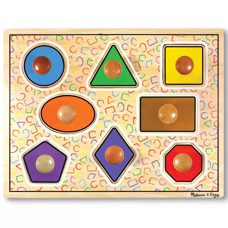 Melissa and Doug Puzzel^Knoppuzzel Jumbo - Geometrie