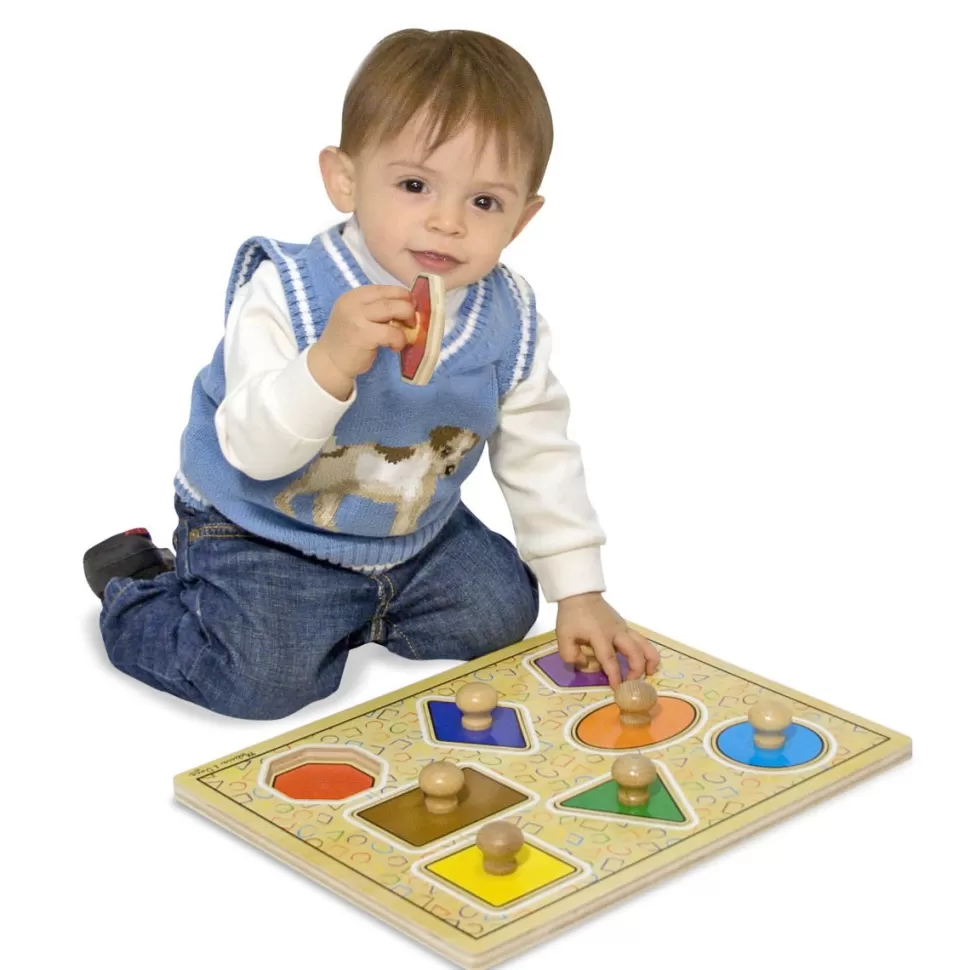 Melissa and Doug Puzzel^Knoppuzzel Jumbo - Geometrie