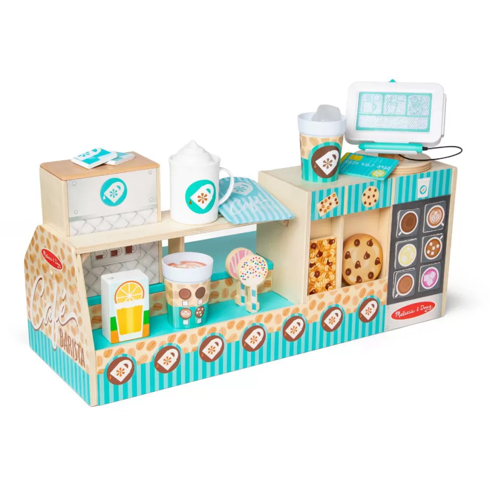 Melissa and Doug Speelkeuken & Speelgoed Eten^Koffiebar Van Hout, 35 Delig