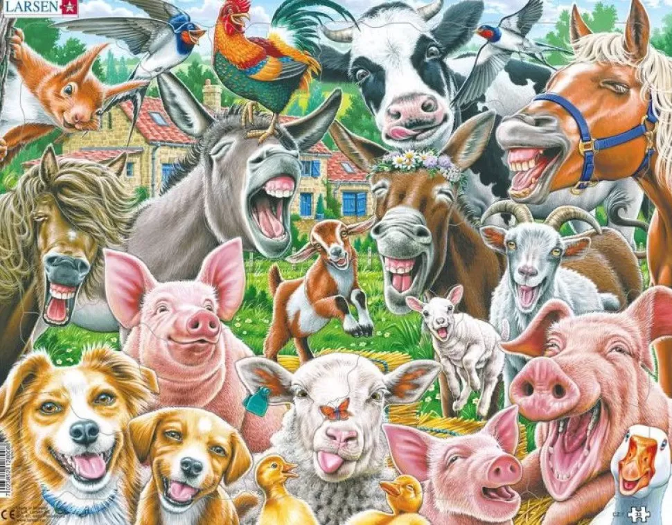 Larsen Puzzel - Boerderij Selfie, 33 Stukjes