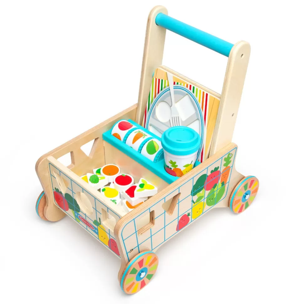 Melissa and Doug Peuterspeelgoed^Loopwagen/Winkelwagen Met Activiteiten