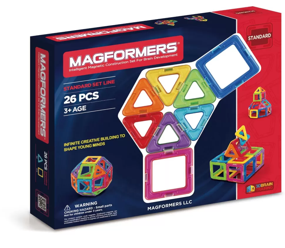 Magformers Magnetisch Speelgoed^ - Driehoeken & Vierkanten - 26 Stk