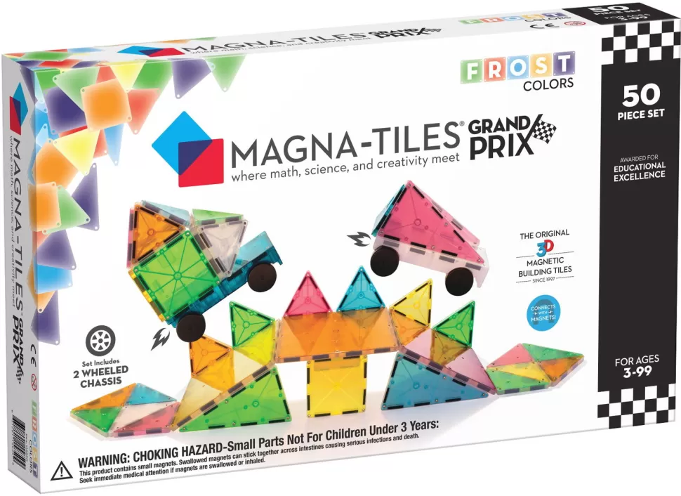 Magna-Tiles Magnetisch Speelgoed^ - Grand Prix - 50 Stk