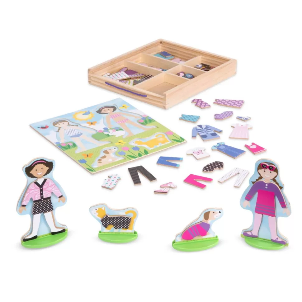 Melissa and Doug Magnetische Aankleedpop - Beste Vrienden