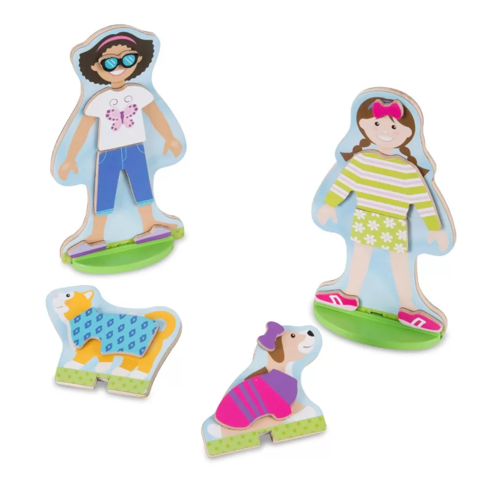 Melissa and Doug Magnetische Aankleedpop - Beste Vrienden