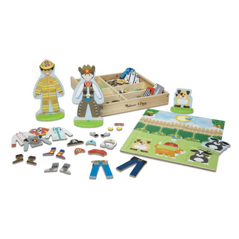 Melissa and Doug Poppen^Magnetische Aankleedpop - Wat Word Jij Later?