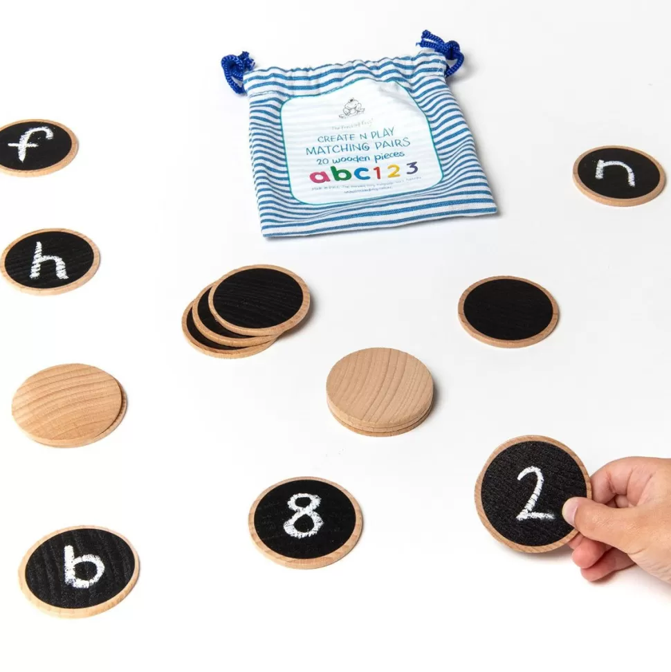 Educational Advantage Spelletjes^Memory Van Hout Met Krijtbordfolie - Maak Zelf