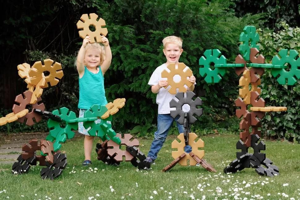 Polydron Constructiespeelgoed^Octoplay Gigant - Nature, 80 Delig