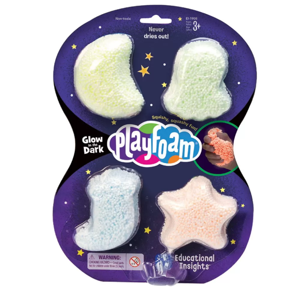 Learning Resources Sensorisch Speelgoed^Playfoam - Pakket Met 4 Glow-In-The-Dark Kleuren