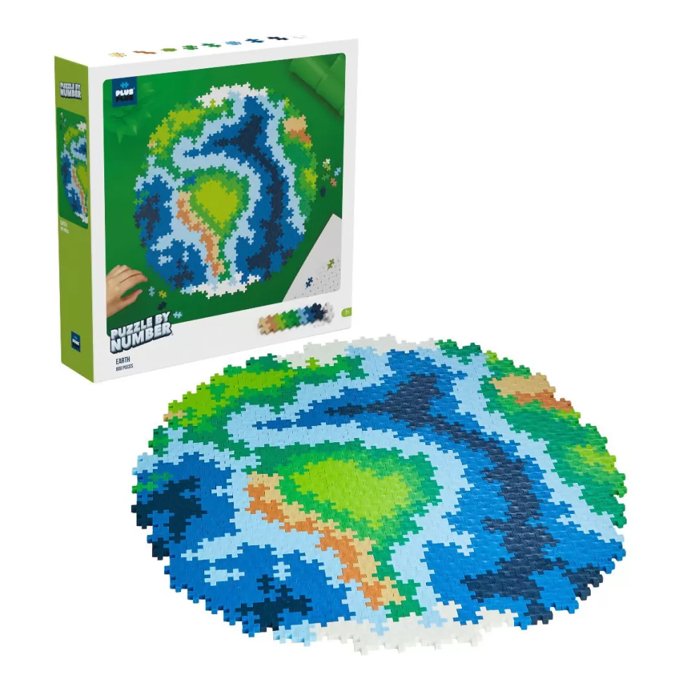 Plus-Plus Puzzel^ - Puzzle By Number, De Aarde, 800 St