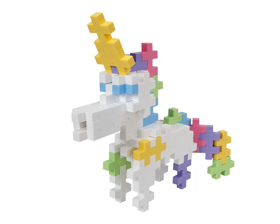 Plus-Plus Houten- & Bouwblokken^ Big Pastel - Unicorn, 50 Stk.