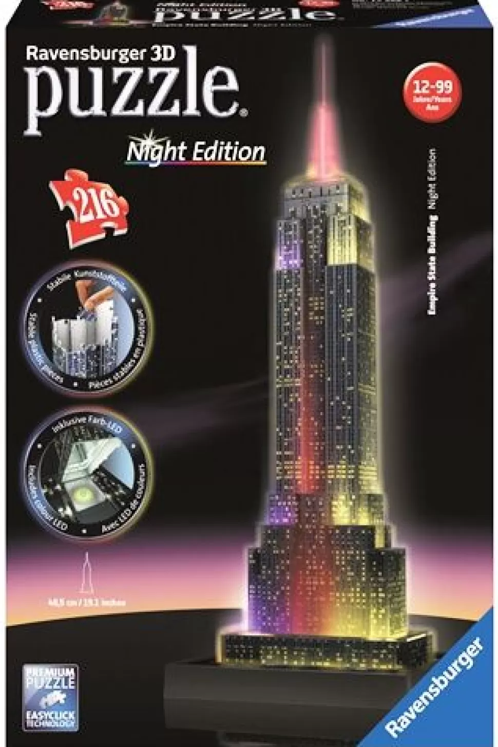 Ravensburger Puzzel 3D - Met Led Licht - 216 Stukjes