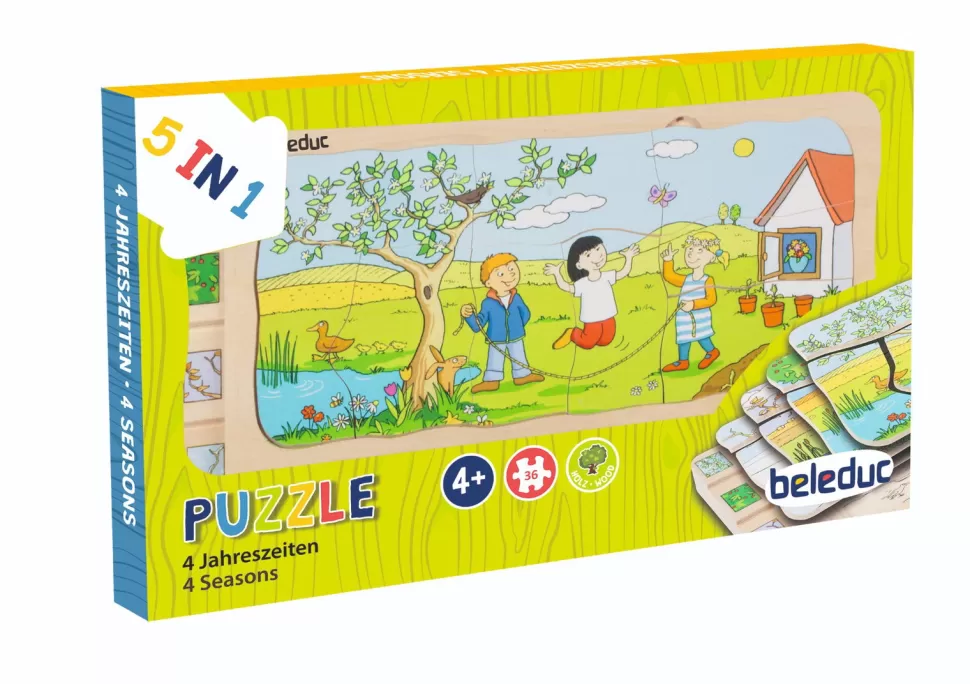 Beleduc Puzzel^Puzzel - Jaargetijden - Laagjes