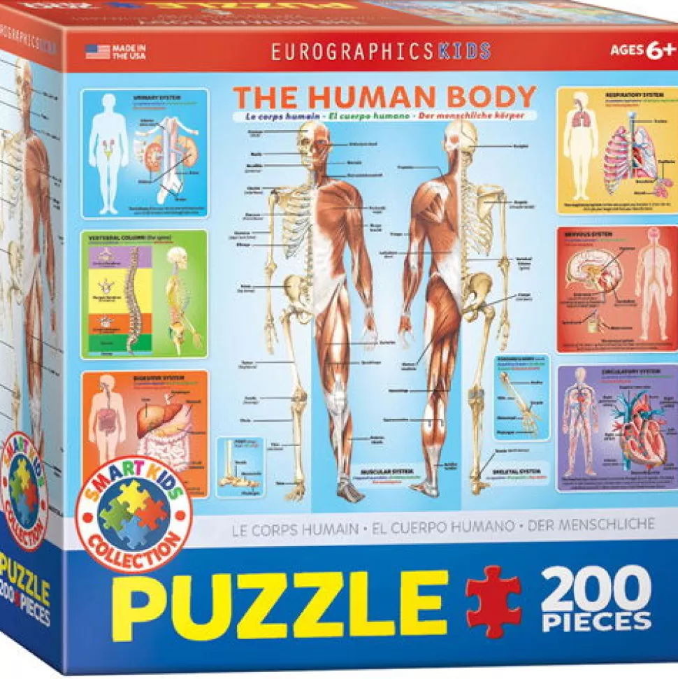 eurographics Puzzel^Puzzel - Lichaam 200 Stukjes