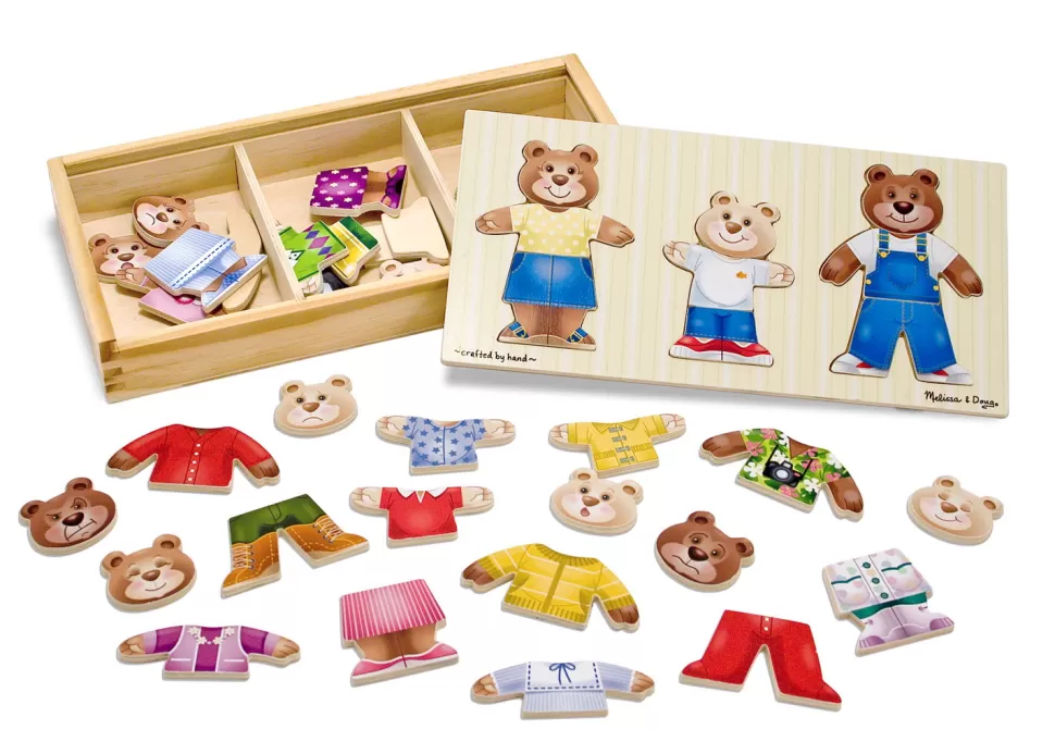 Melissa and Doug Puzzel^Puzzel - Mix & Match - Berenfamilie