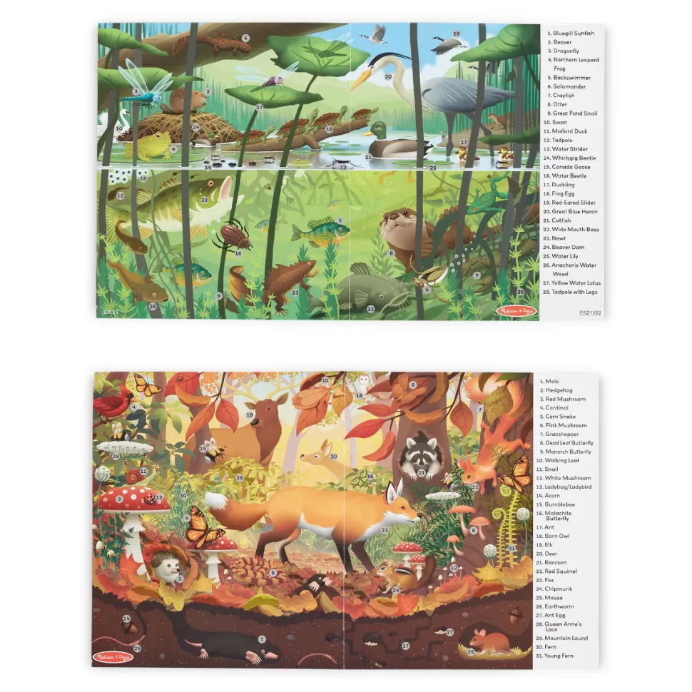 Melissa and Doug Puzzel^Puzzel - Tweezijdig Met 48 Stukjes - Natuur