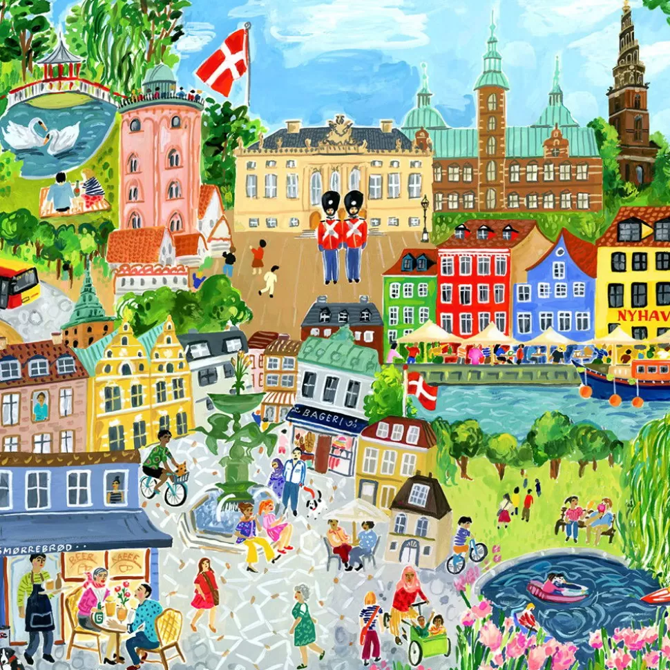 eeBoo Puzzel Met 1.000 Stukjes - Kopenhagen