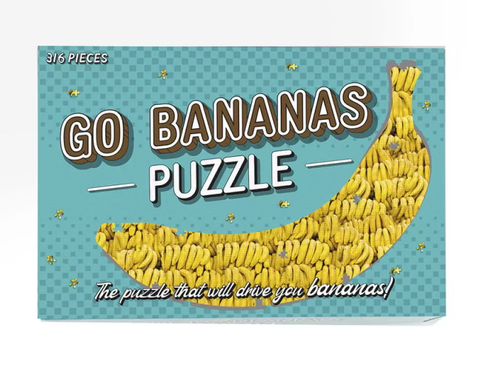 Gift Republic Puzzel^Puzzel Met 316 Stukjes - Go Bananas