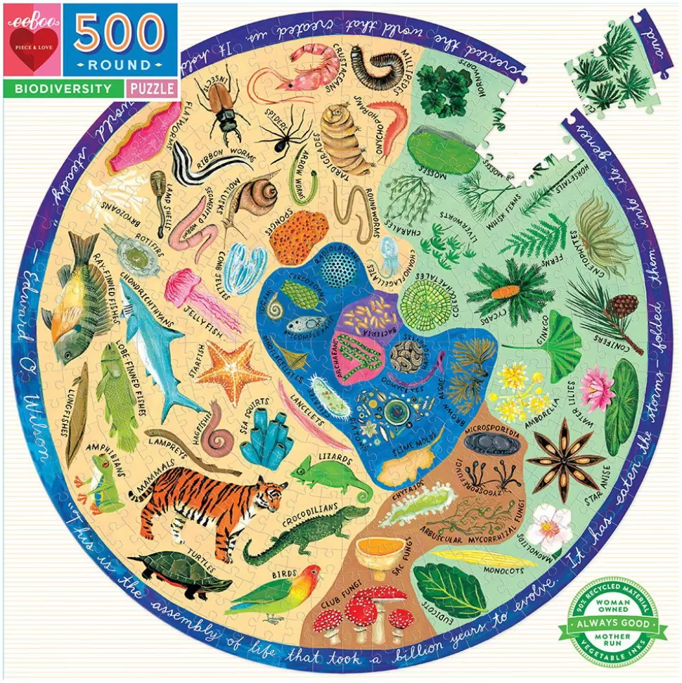 eeBoo Puzzel^Puzzel Met 500 Stukjes - Biodiversiteit