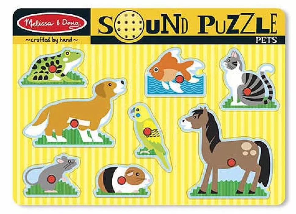 Melissa and Doug Puzzel^Puzzel Met Geluid - Huisdieren