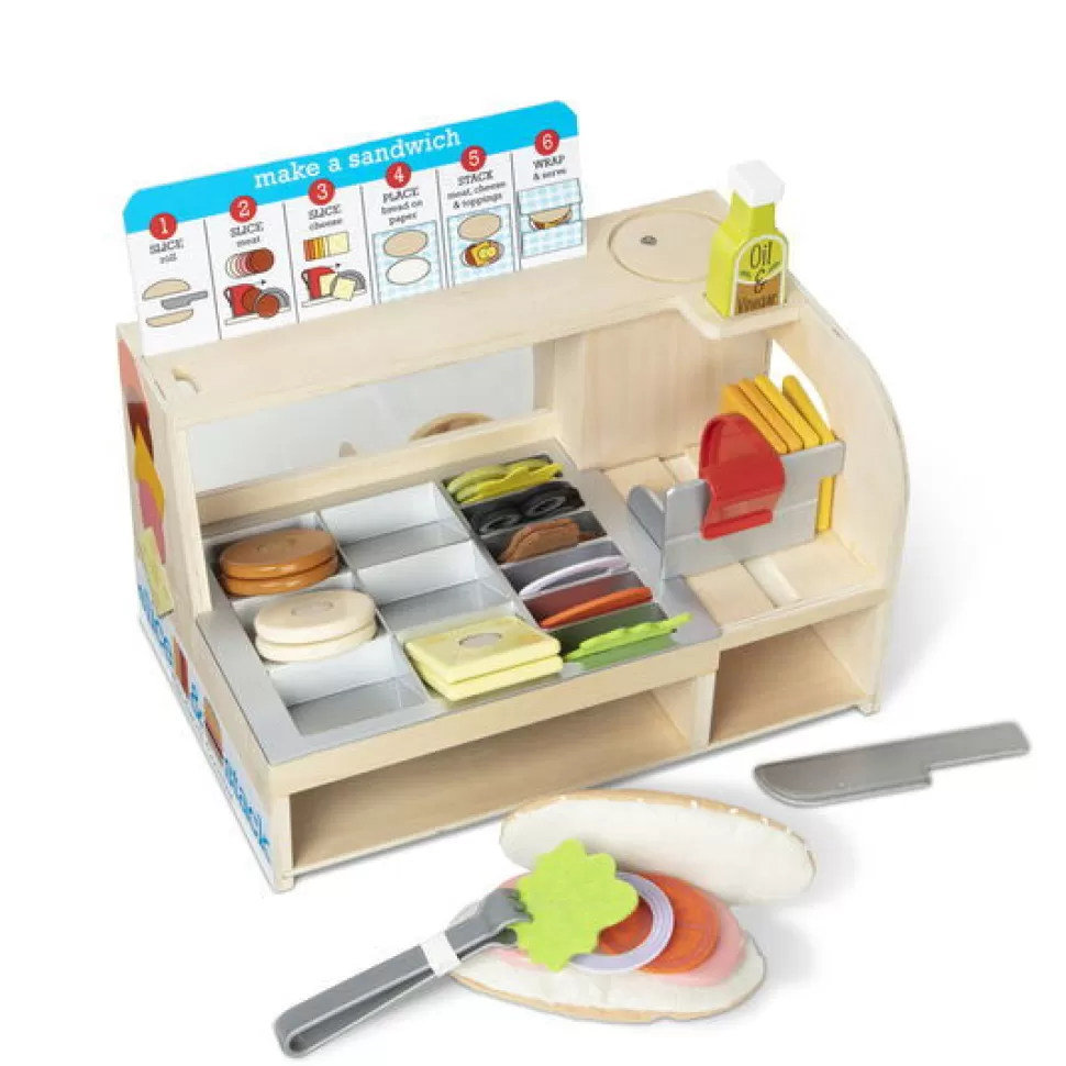 Melissa and Doug Speelkeuken & Speelgoed Eten^Sandwich Shop, 56 Onderdelen