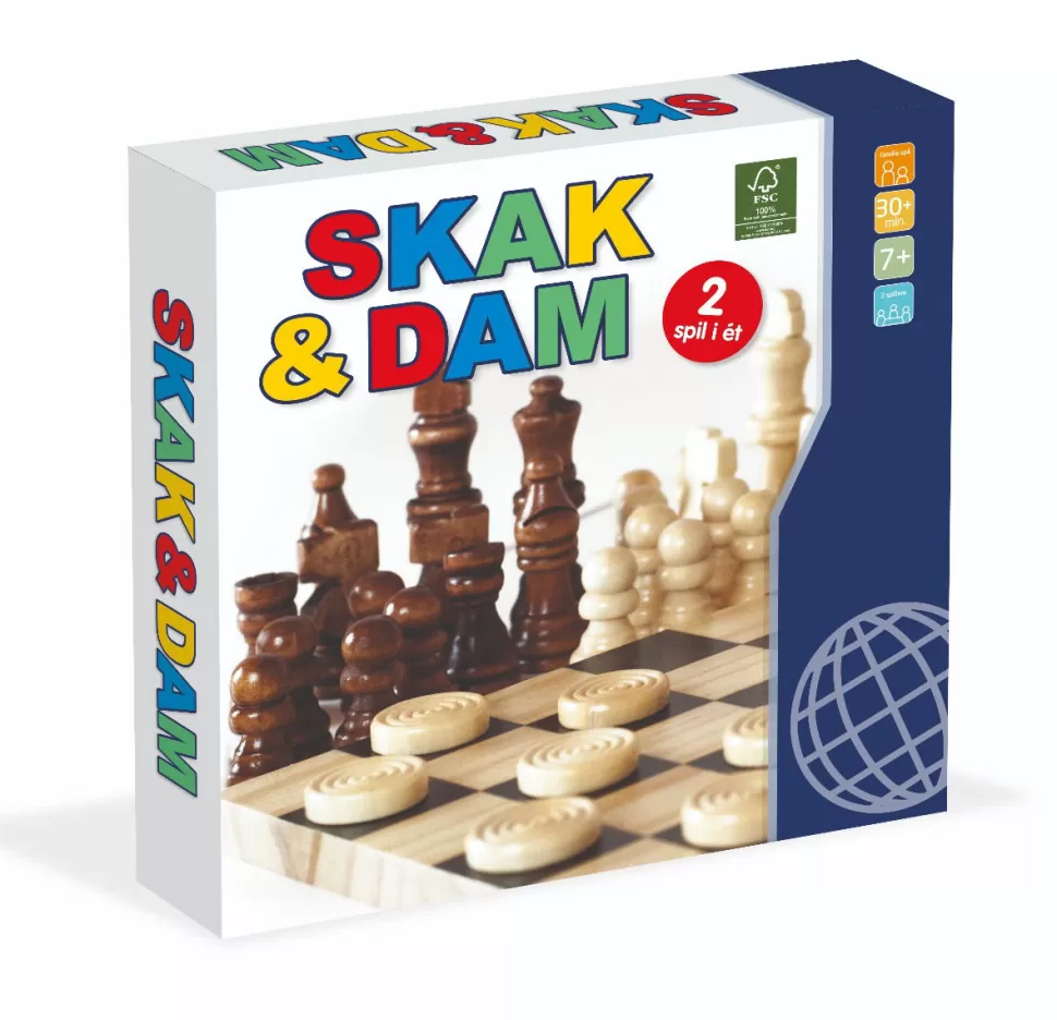 * Spelletjes^Schaken En Dammen Van Hout