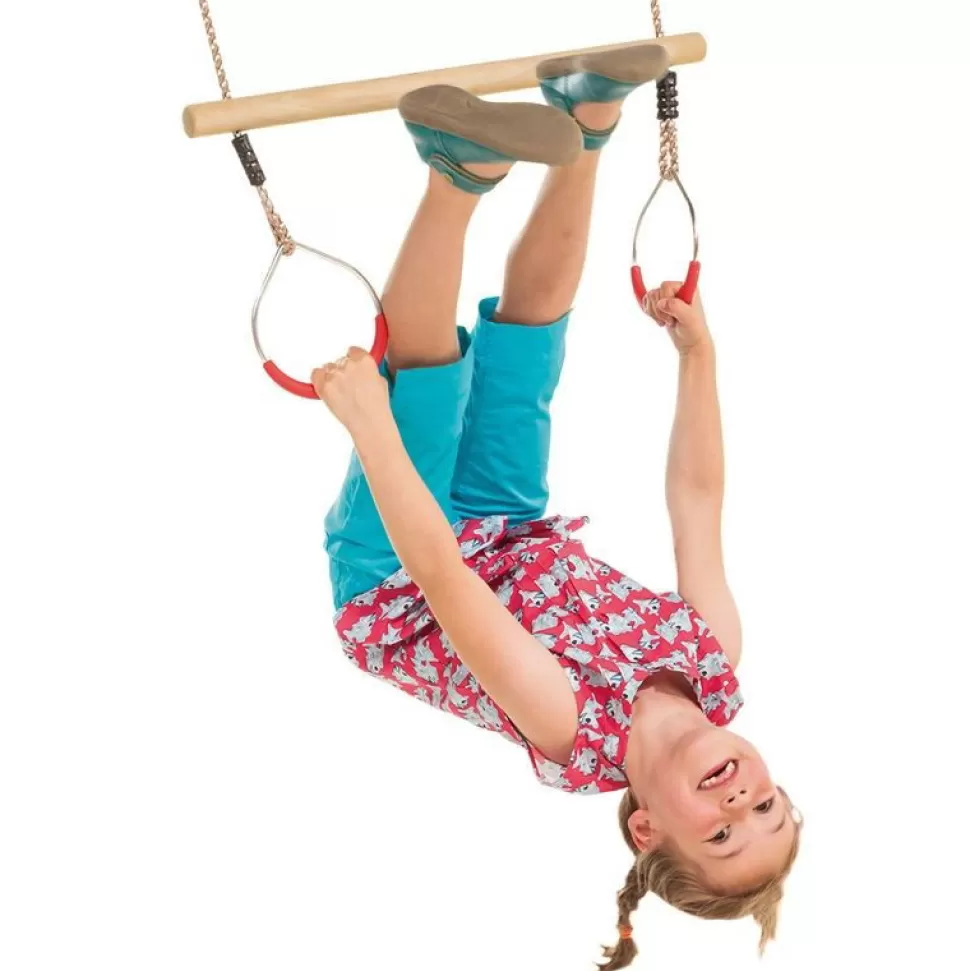 Nordic Play Schommel - Trapeze Van Hout Met Ringen