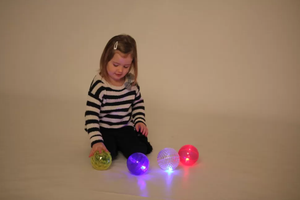 TickiT Ballen^Sensorische Bal Met Led Lampjes, 4 St