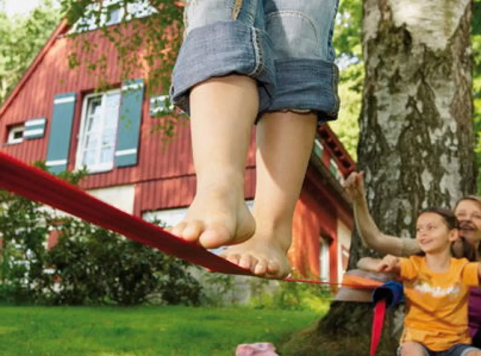 Slackline Motoriek Speelgoed^ Balansset - Beginner/Familie